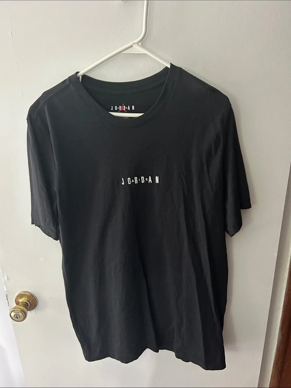 Jordan Black Short Sleeve Logo Tee Large